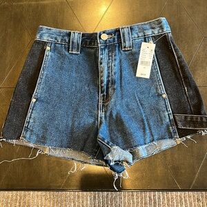 NWT Pacsun two tone Jean shorts